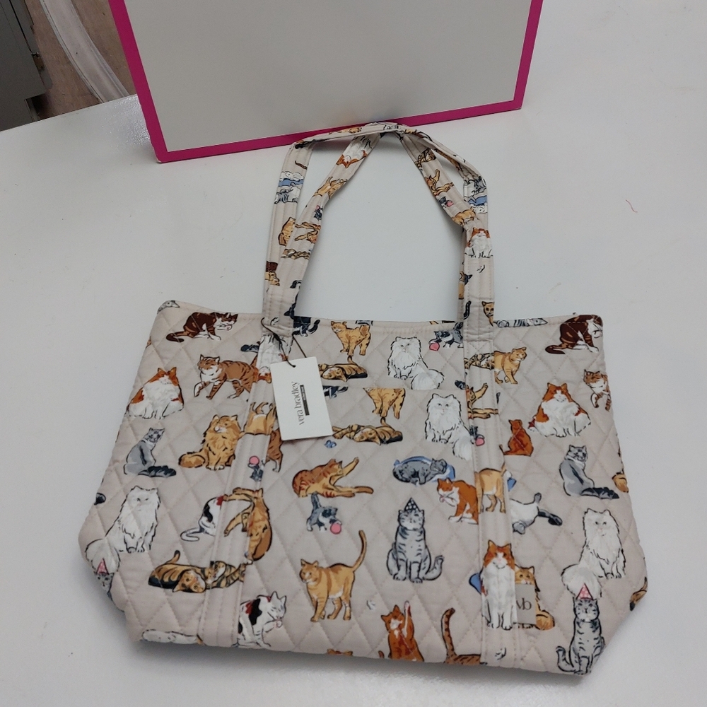 Small Vera Tote A Cat's Life NWT